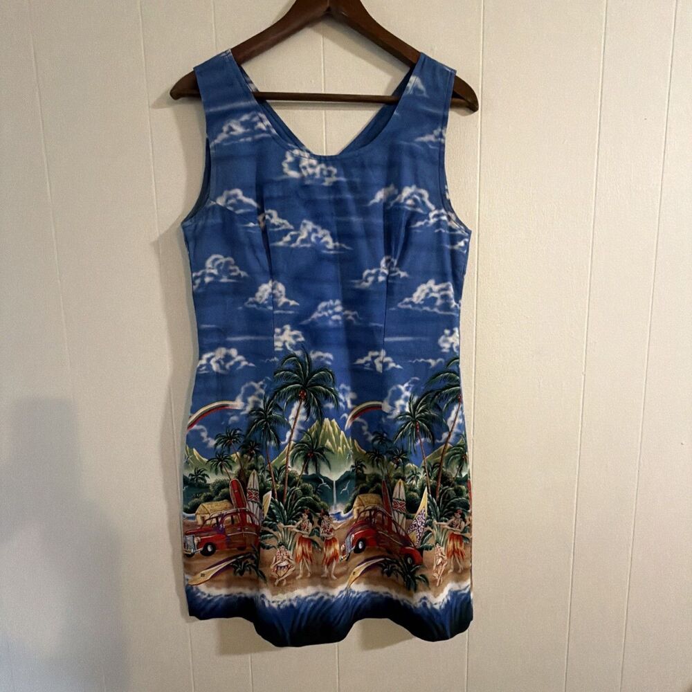 Evergreen Island Hawaiian Floral Dress Women's Size Large